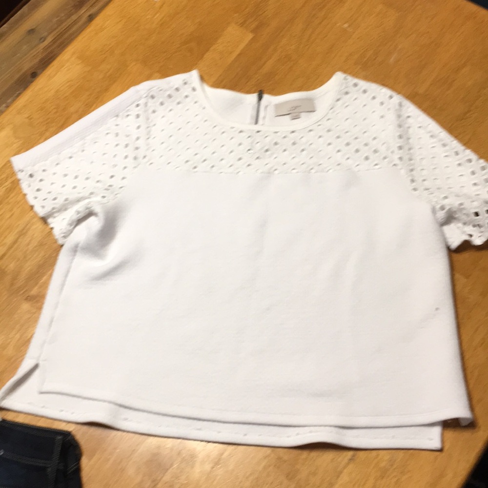 White Ann Taylor Loft Crop Top ❤️